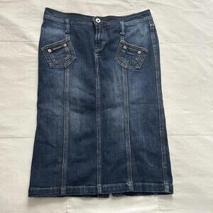 D&G medium wash denim pencil skirt Size 26